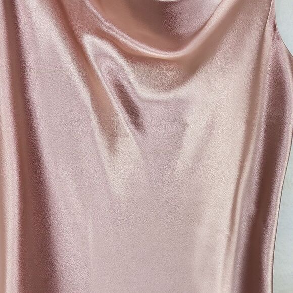 BIRDY GRAY nude gold satin dress. Size M - Picture 4 of 7
